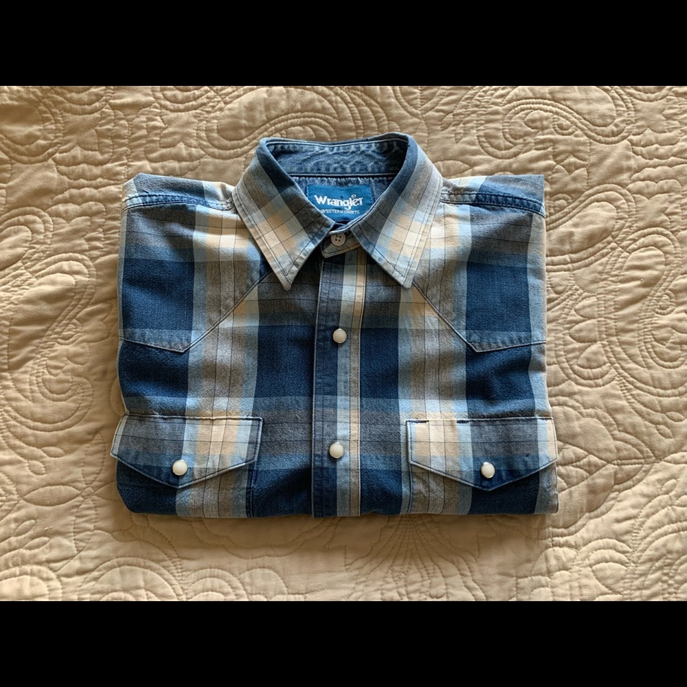 WRANGLER MENS WESTERN SNAP SHIRT